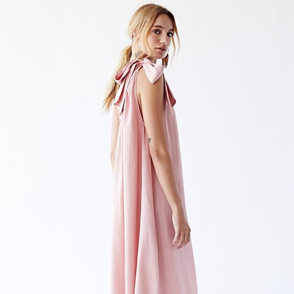 Pink free people maxi dress